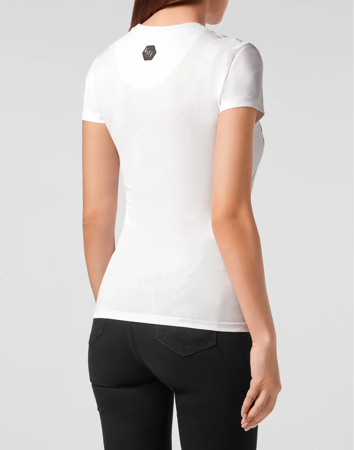 T-shirt Round Neck Sexy Pure Fit Hexagon, цвет: Белый