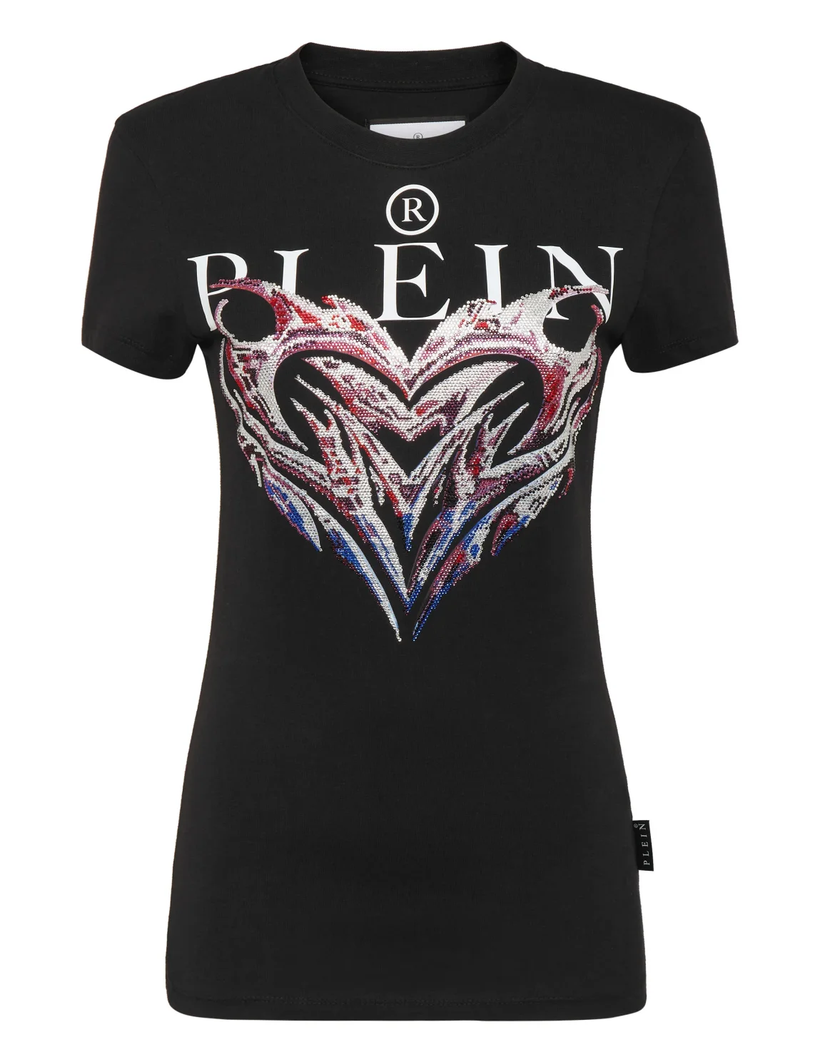 T-shirt Round Neck Sexy Pure Fit, цвет: Черный