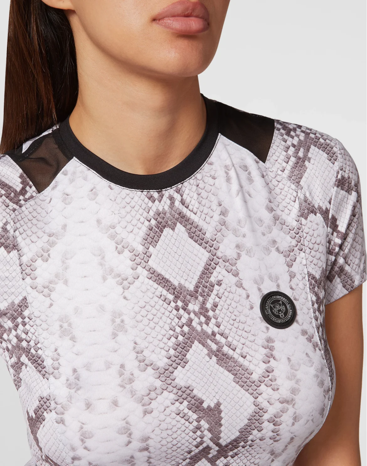 T-shirt Round Neck SS Pitone, цвет: Серый
