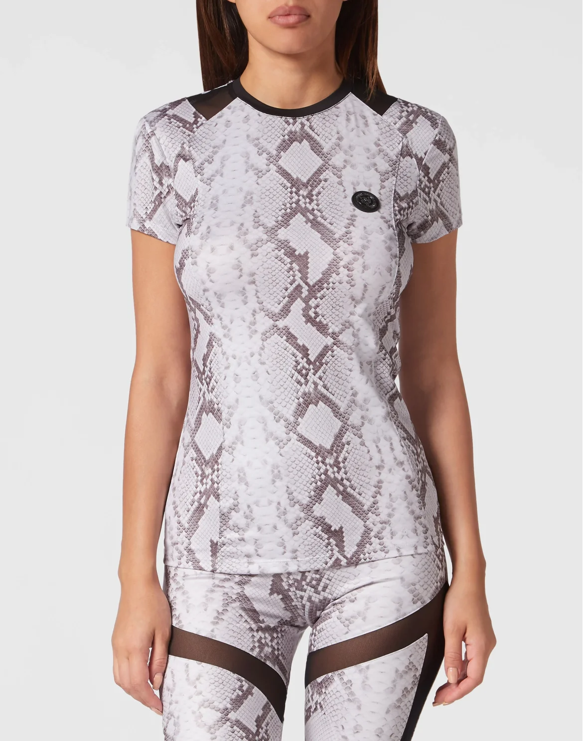 T-shirt Round Neck SS Pitone, цвет: Серый