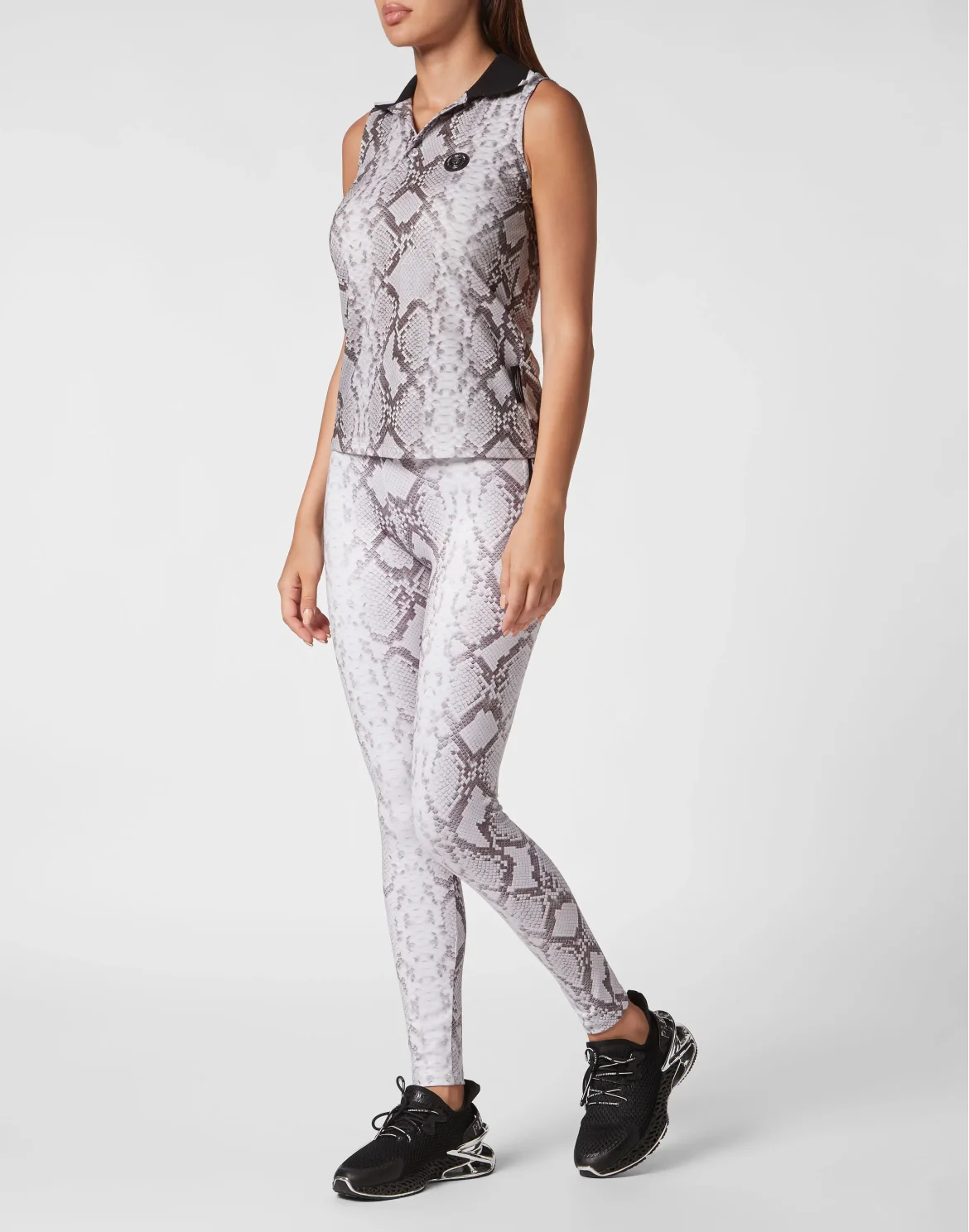 Sleeveless Polo Shirt Pitone, цвет: Серый