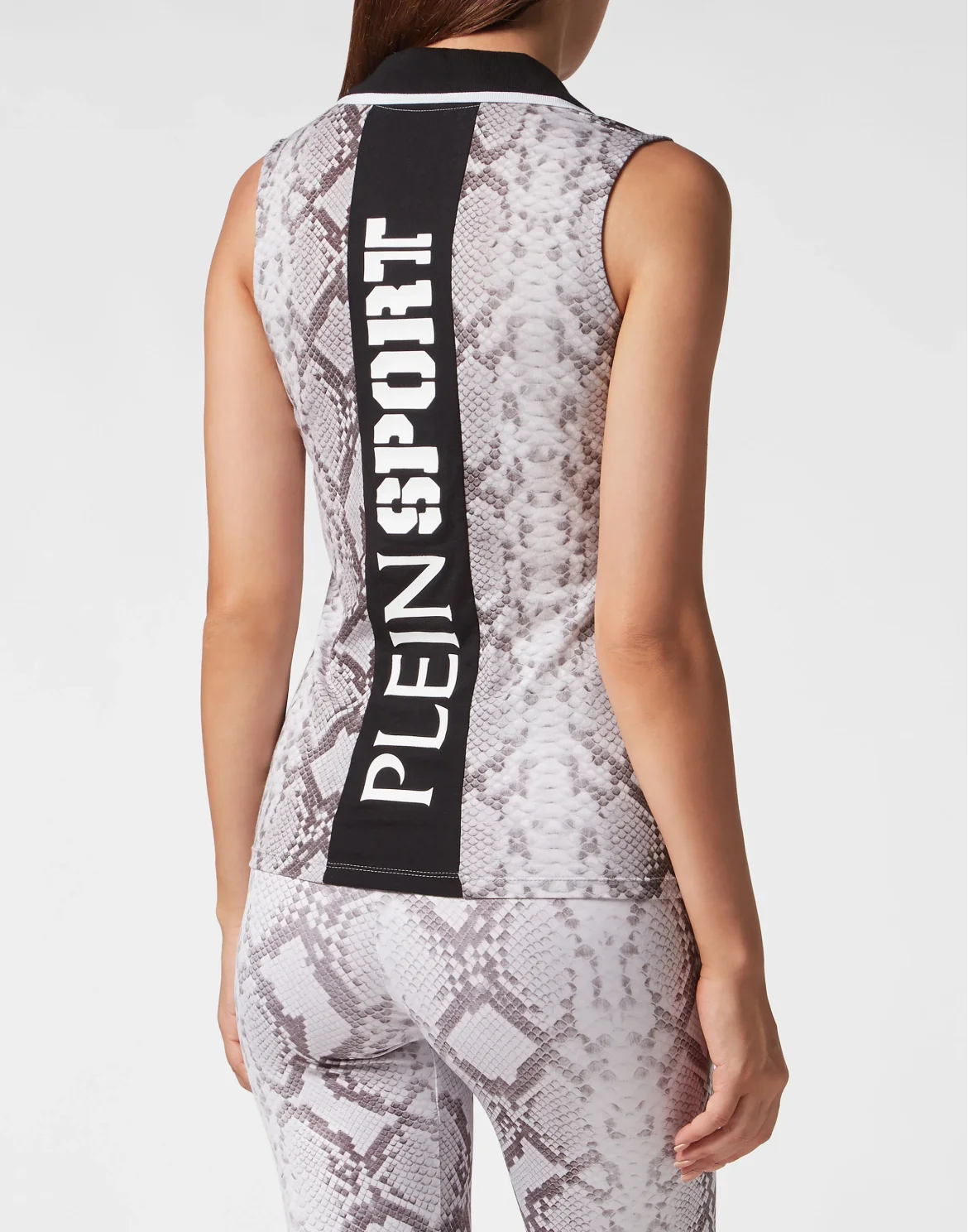Sleeveless Polo Shirt Pitone, цвет: Серый