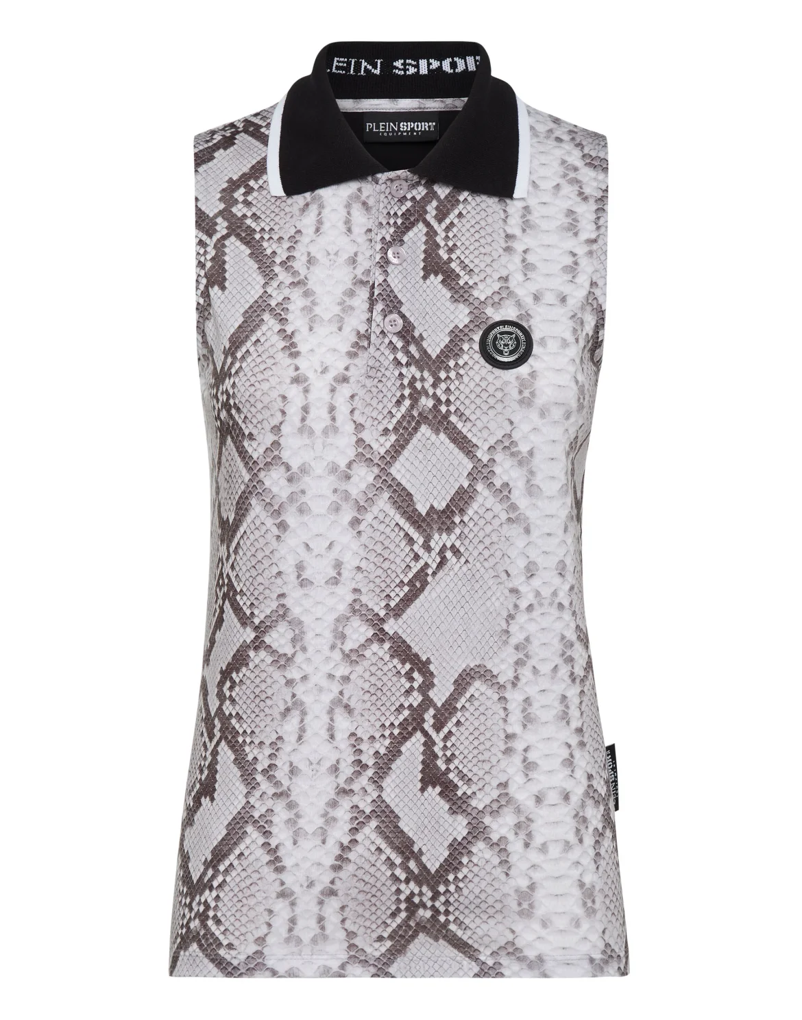 Sleeveless Polo Shirt Pitone, цвет: Серый