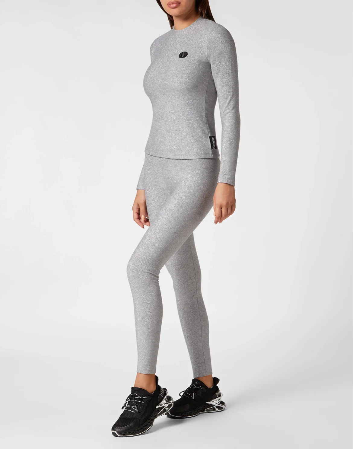 Longsleeve T-Shirt Glitter, цвет: Серебристый