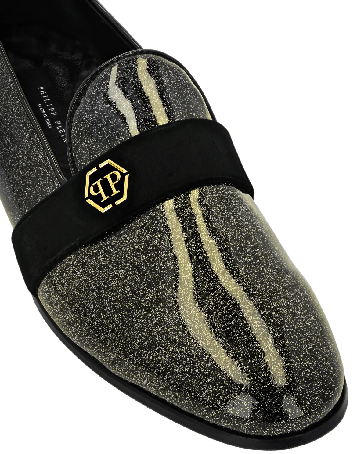 Patent Leather Loafers Hexagon, цвет: Черный