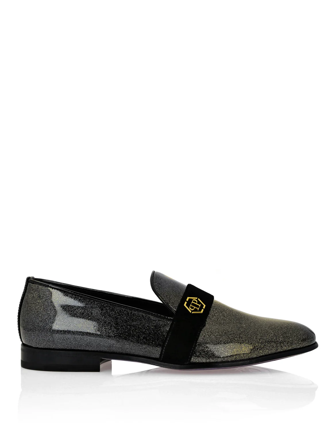 Patent Leather Loafers Hexagon, цвет: Черный