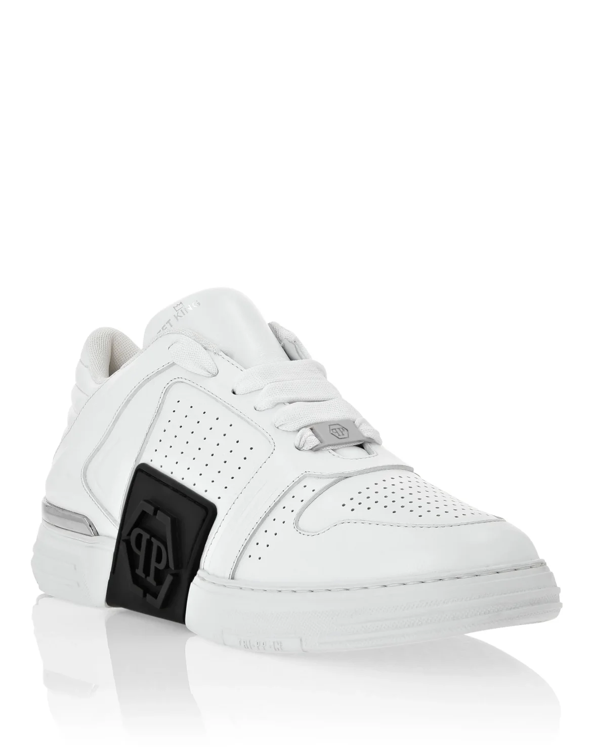 Leather Lo-Top Sneakers, цвет: Белый