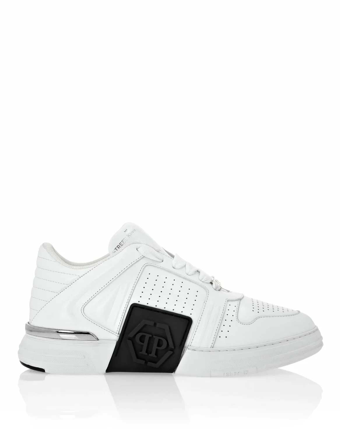Leather Lo-Top Sneakers, цвет: Белый