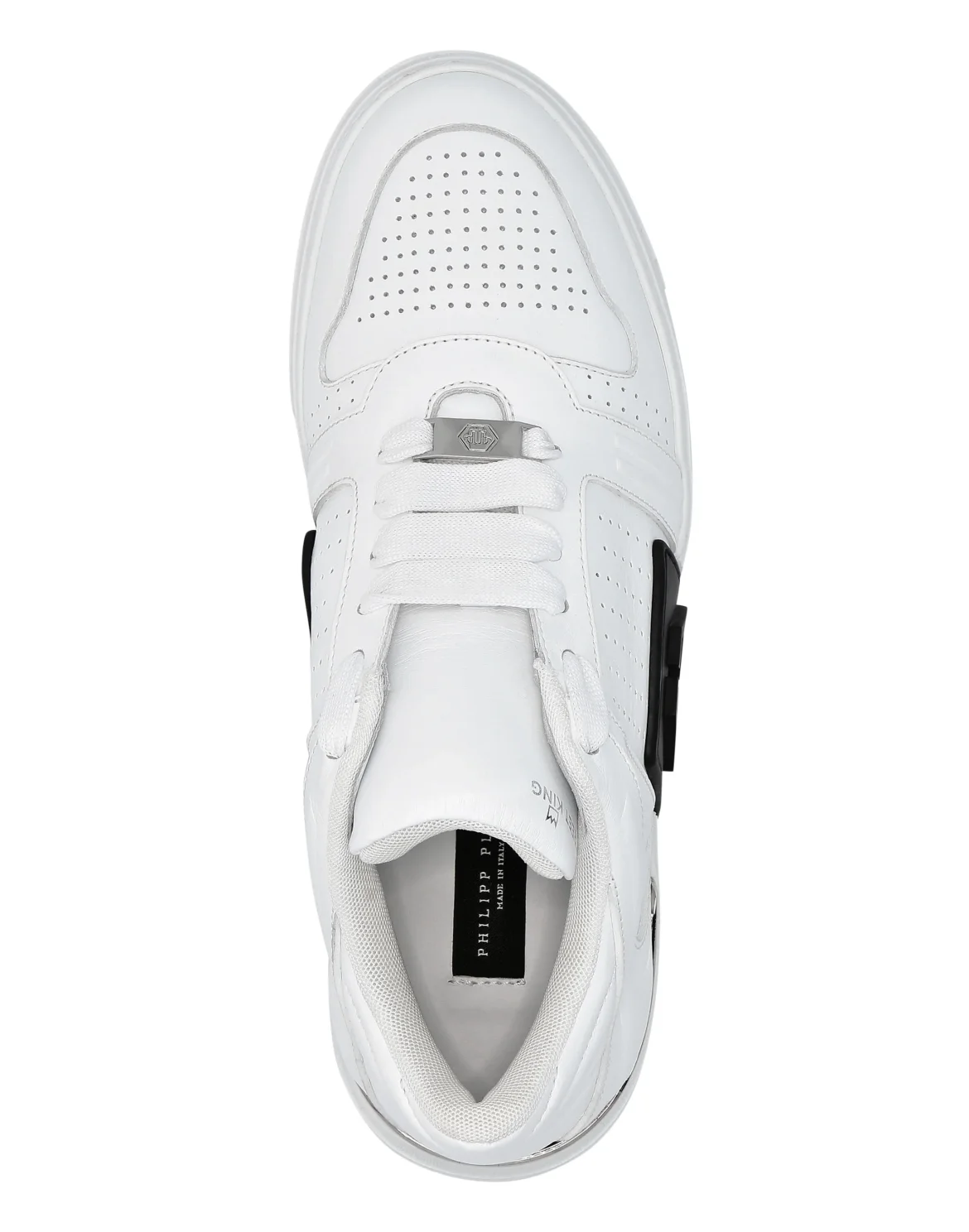 Leather Lo-Top Sneakers, цвет: Белый