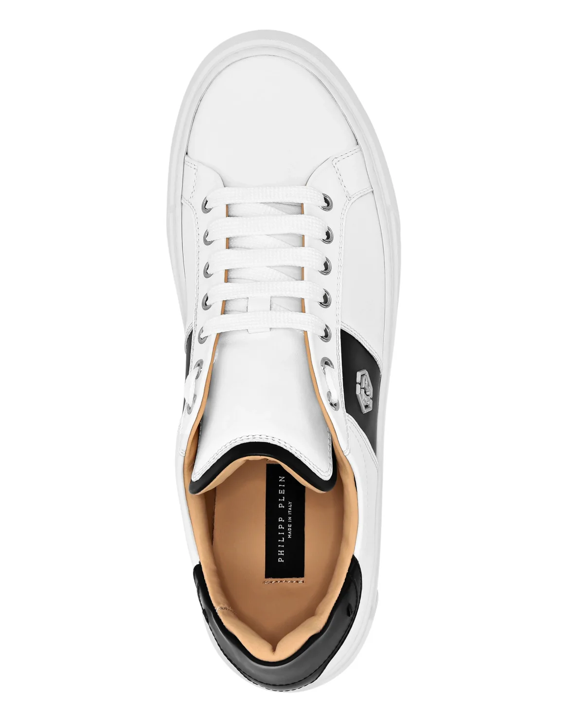 Leather Lo-Top Sneakers Hexagon, цвет: Белый