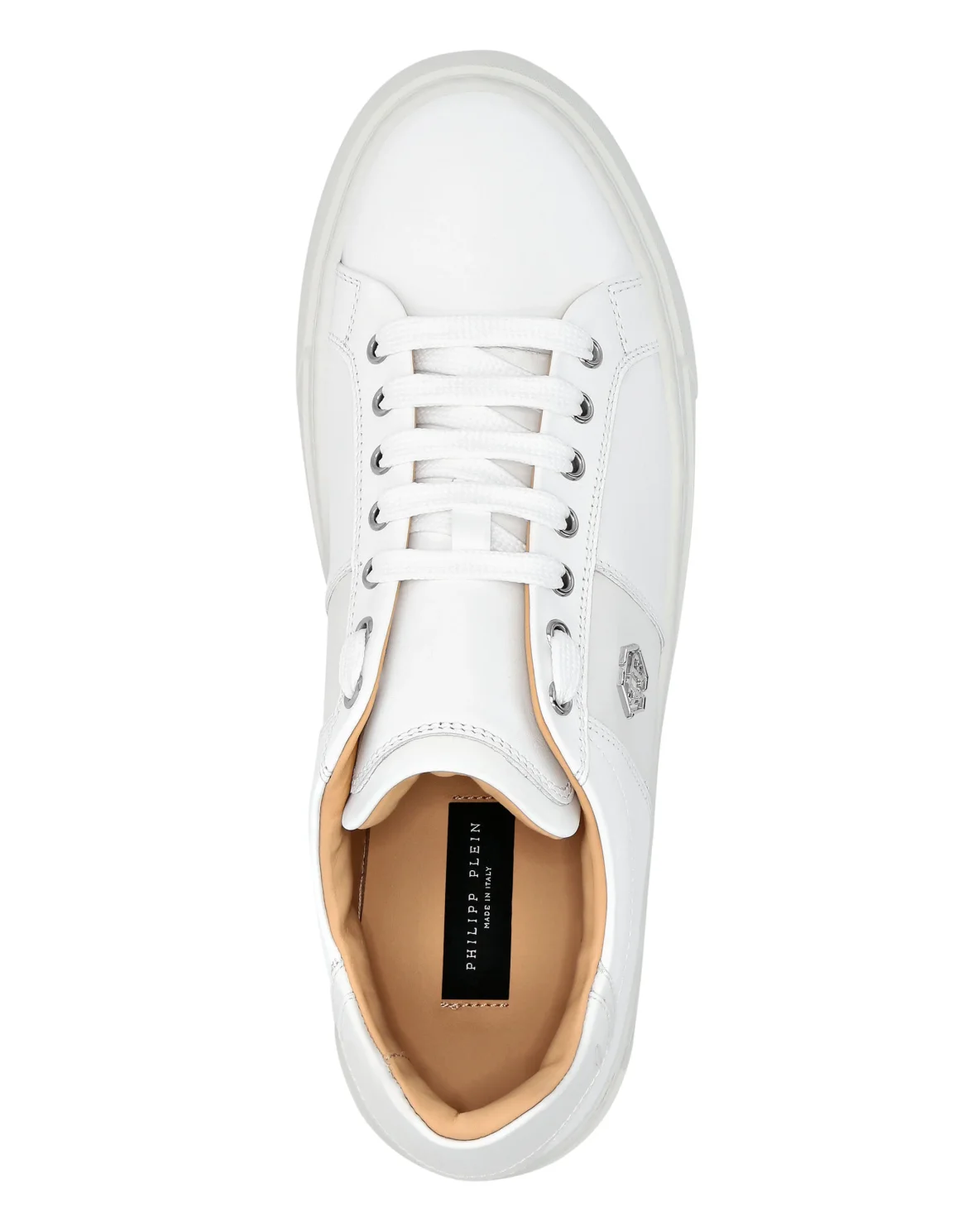 Leather Lo-Top Sneakers Hexagon, цвет: Белый