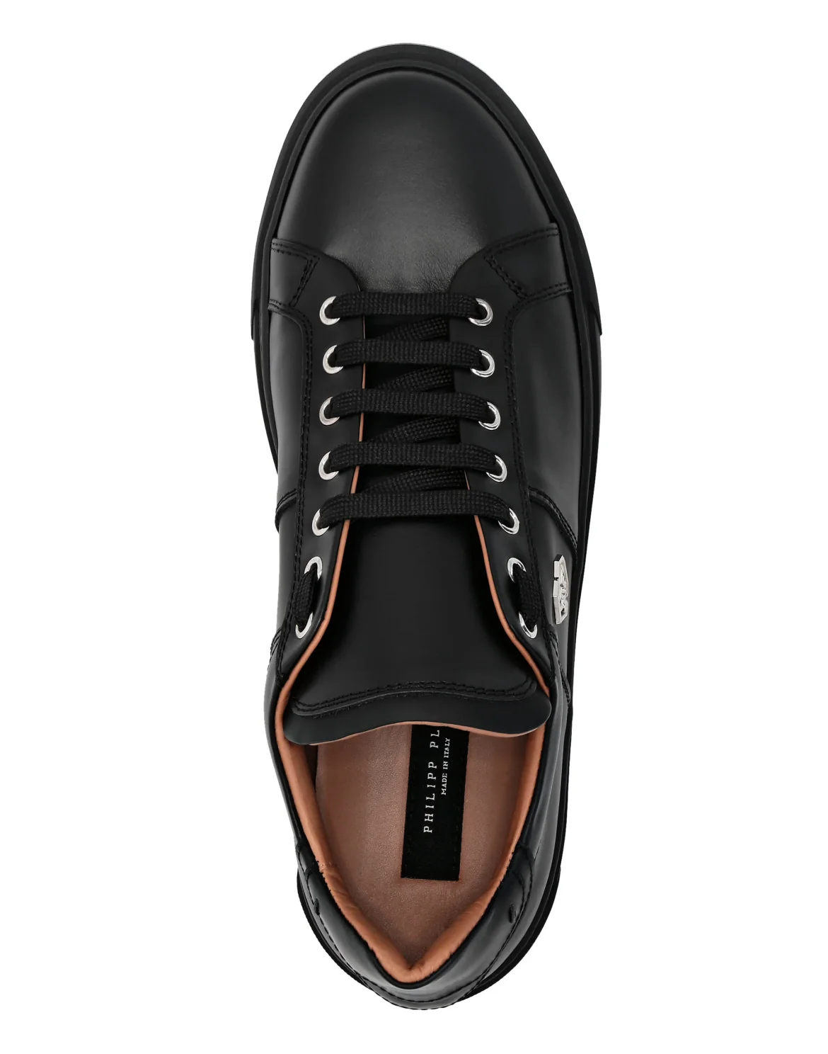 Leather Lo-Top Sneakers Hexagon, цвет: Черный