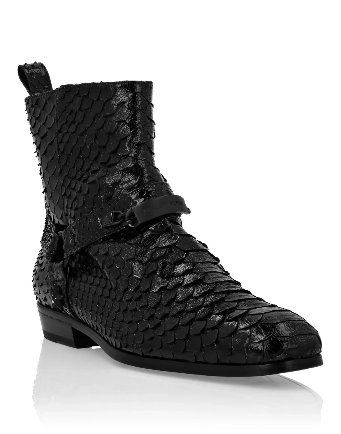 Python Flat Boots, цвет: Черный