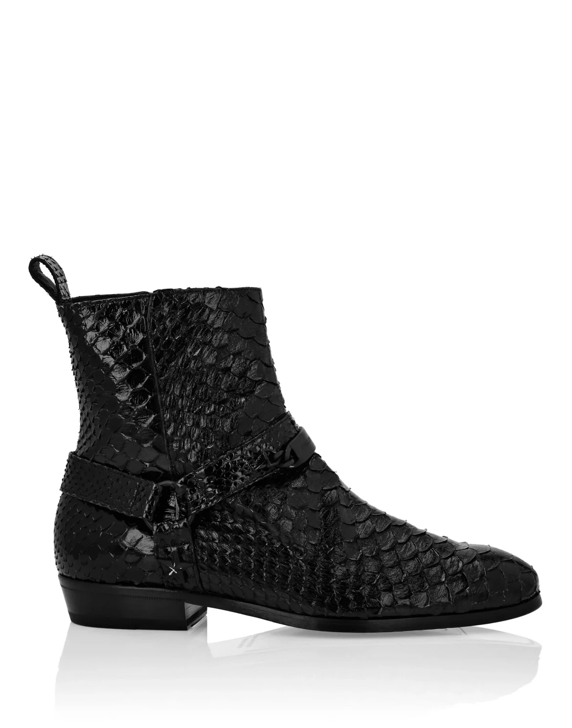 Python Flat Boots, цвет: Черный