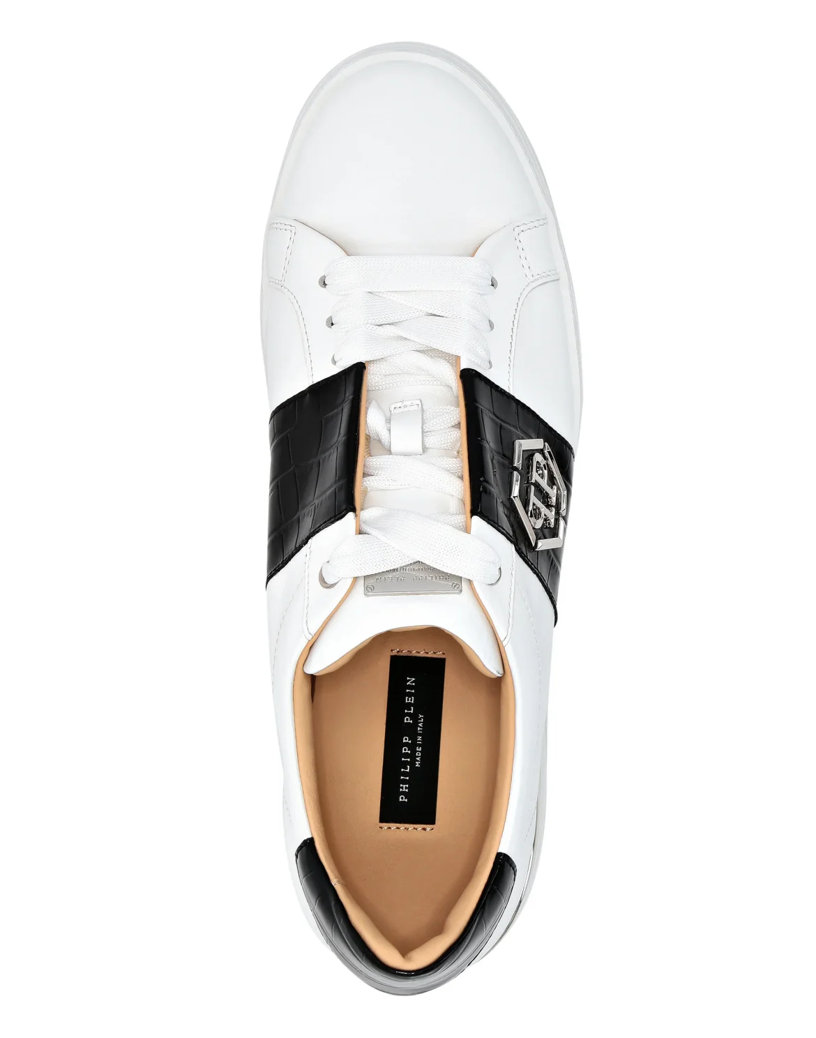 Leather Lo-Top Sneakers, цвет: Белый