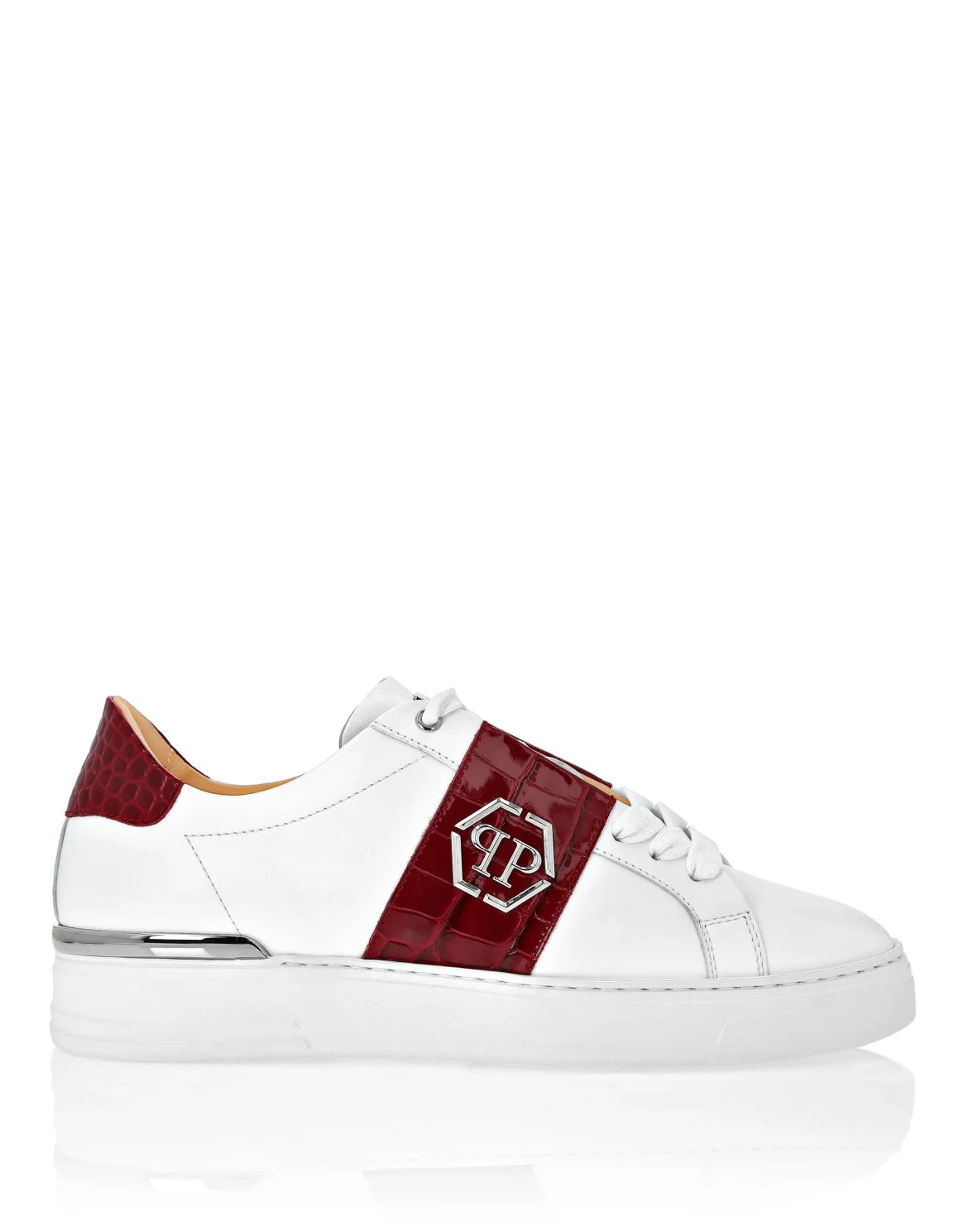 Leather Lo-Top Sneakers, цвет: Белый