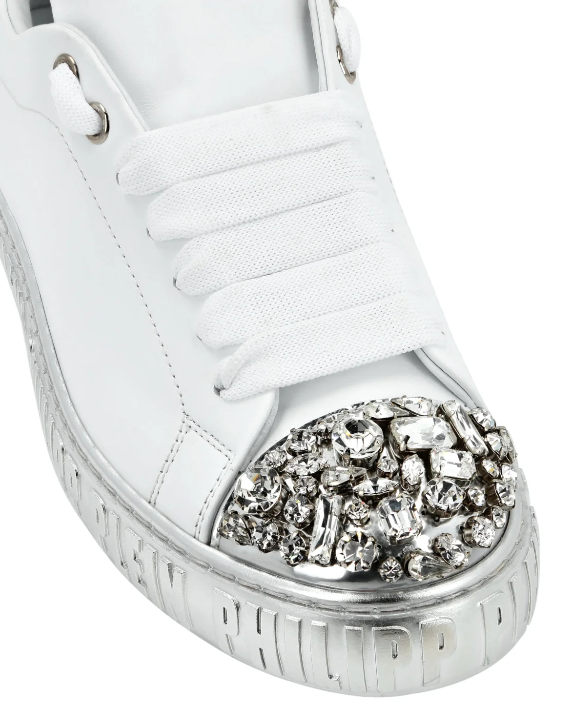 Leather Lo-Top Sneakers, цвет: Белый
