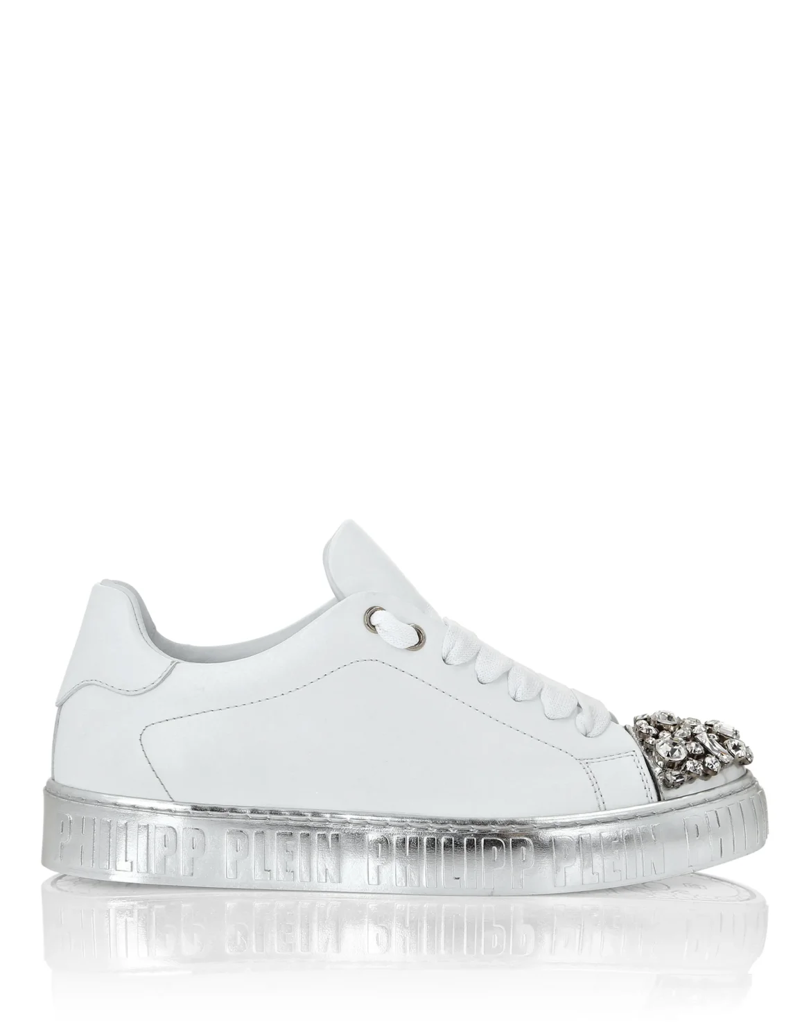 Leather Lo-Top Sneakers, цвет: Белый