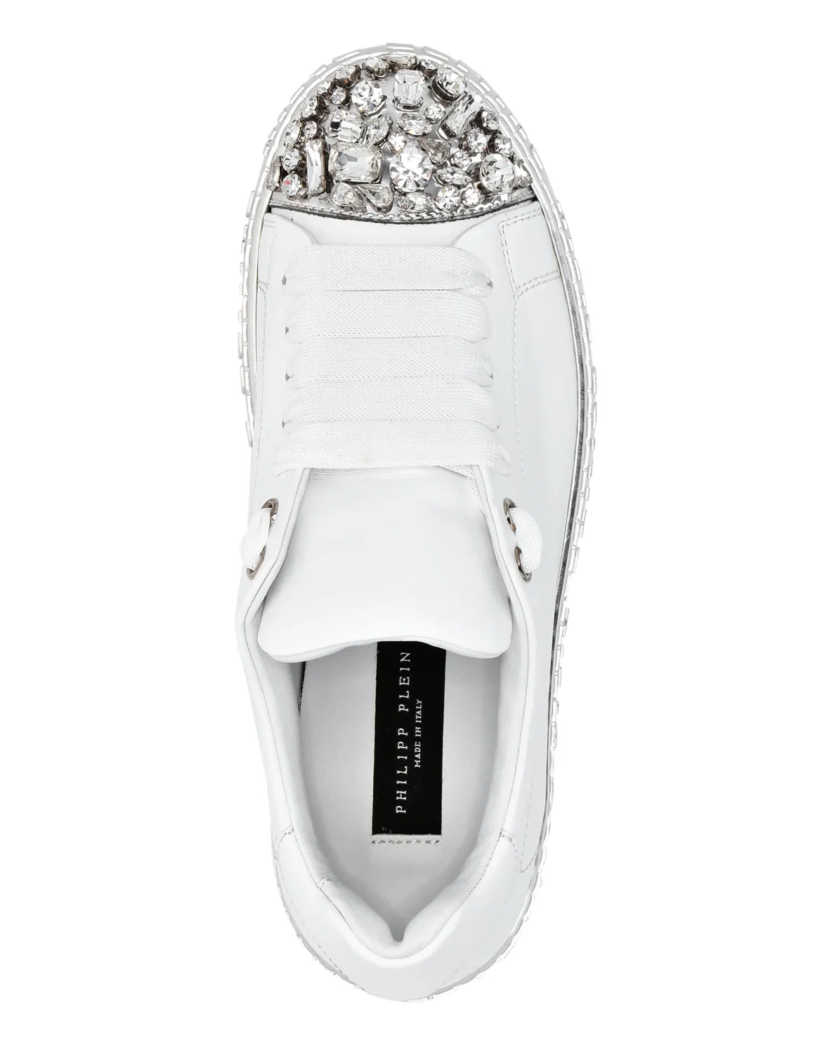 Leather Lo-Top Sneakers, цвет: Белый