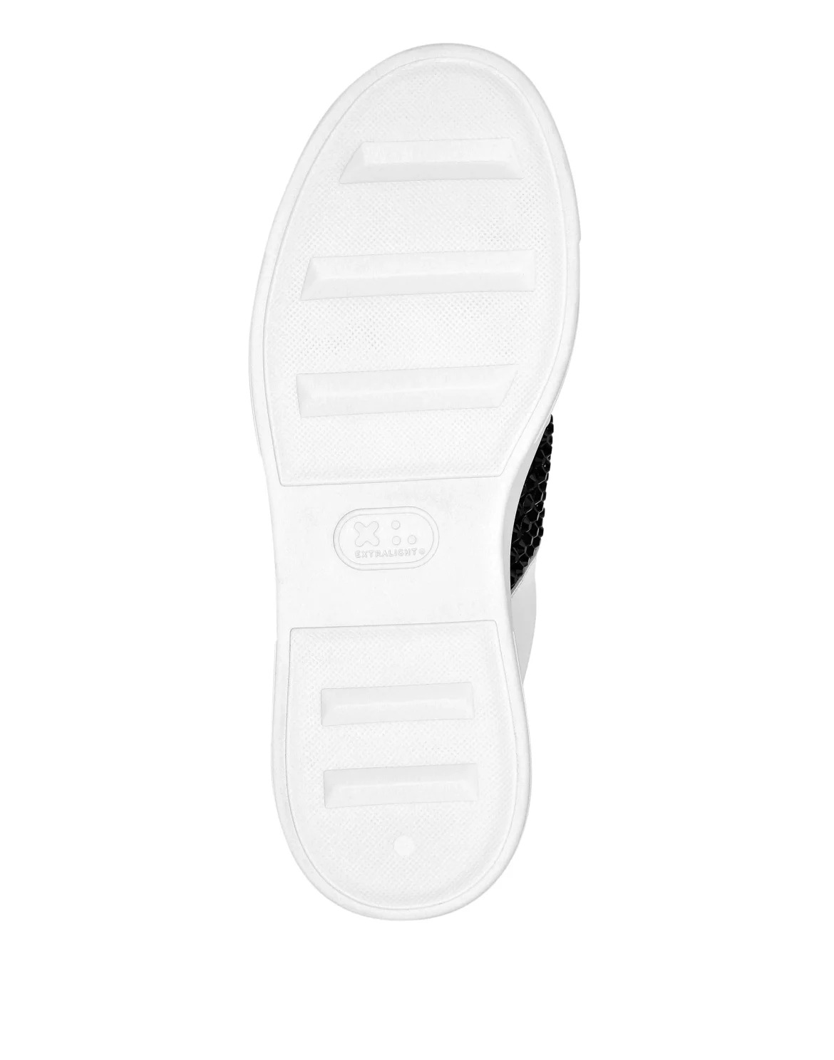 Mix Leather Lo-Top Sneakers Crystal, цвет: Белый
