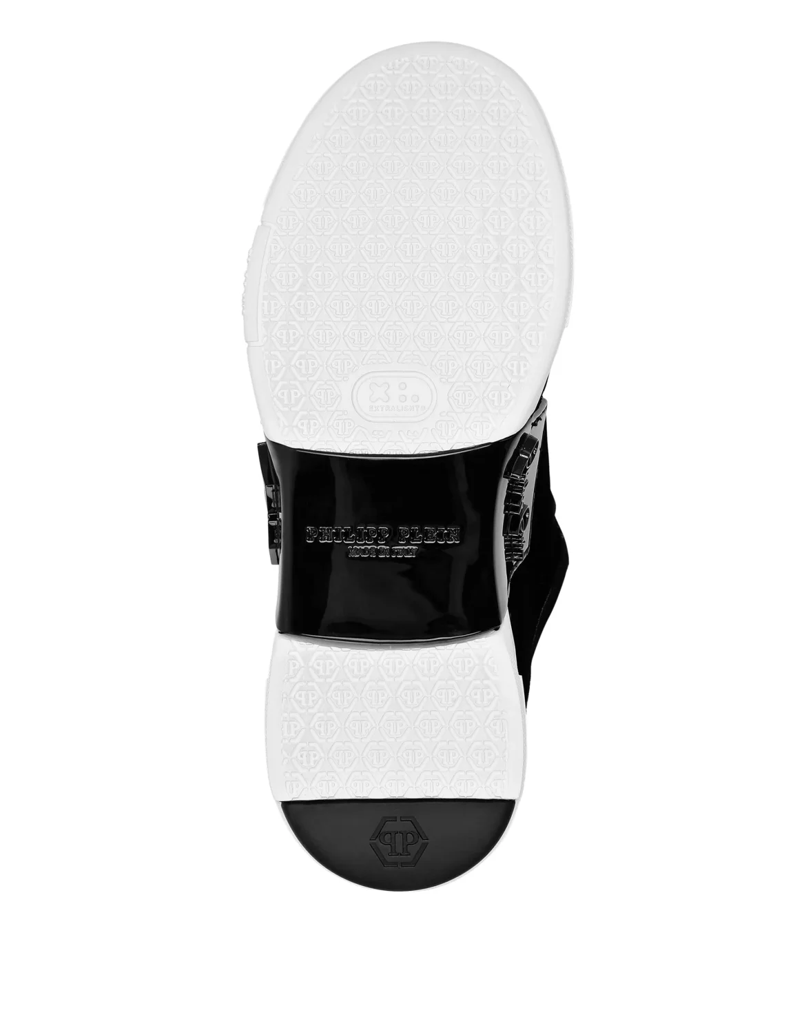 Patent Leather & Velvet Lo-Top Sneakers Hexagon, цвет: Черный