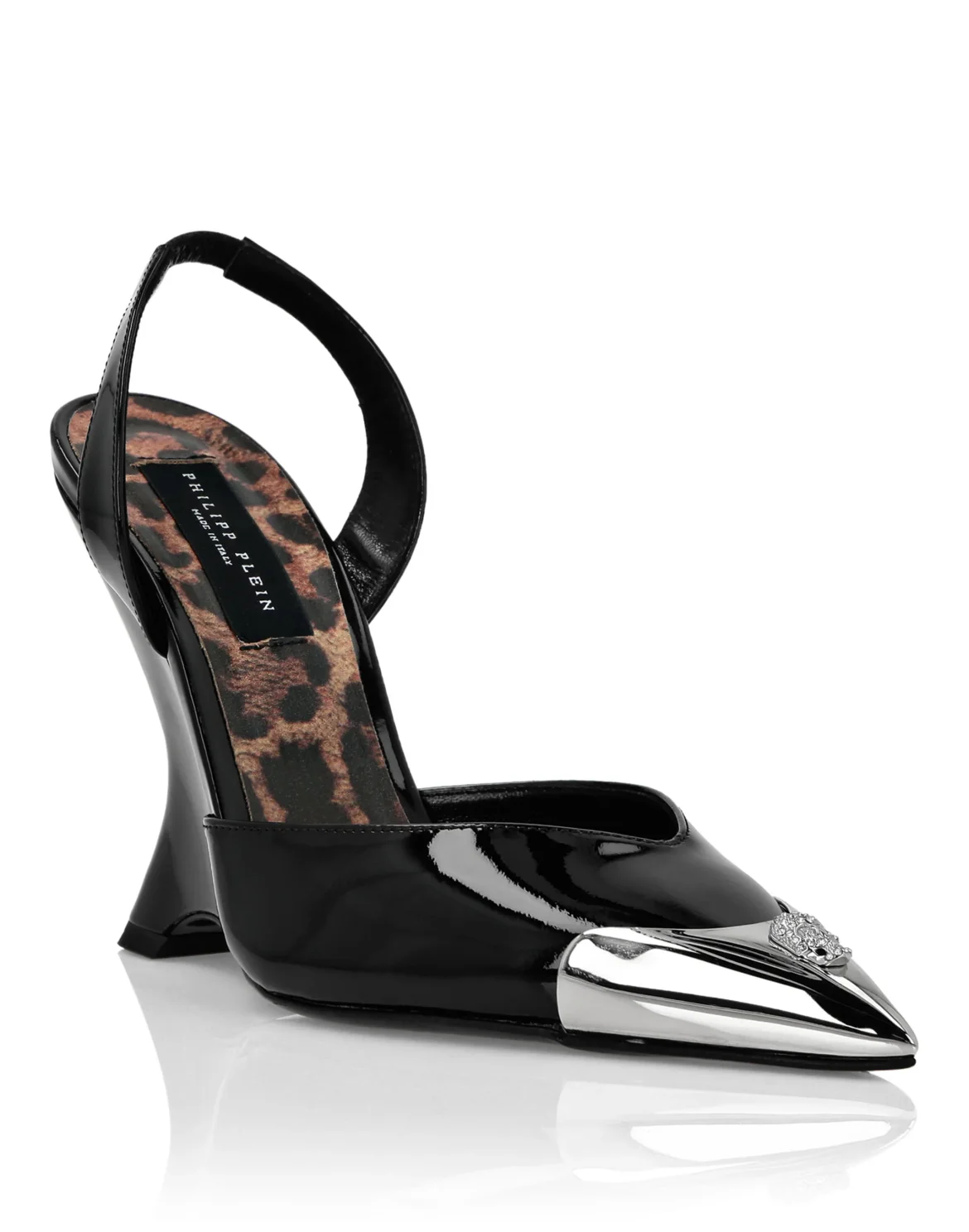 Patent Leather Decollete Wedges, цвет: Черный