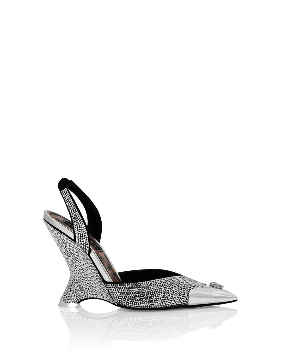 Suede Decollete Wedges Crystal, цвет: Прозрачный