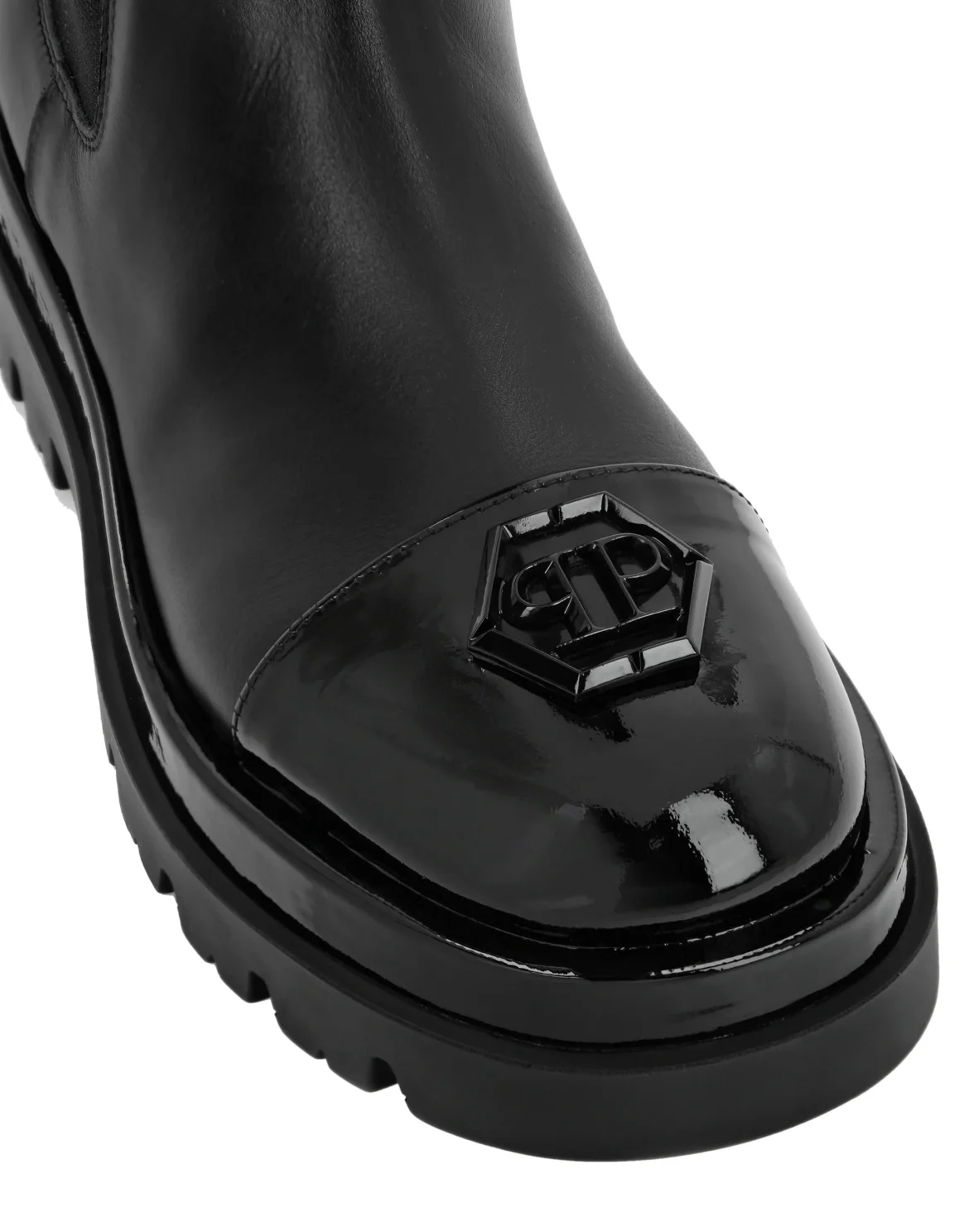 Mid Flat Boots Hexagon, цвет: Черный