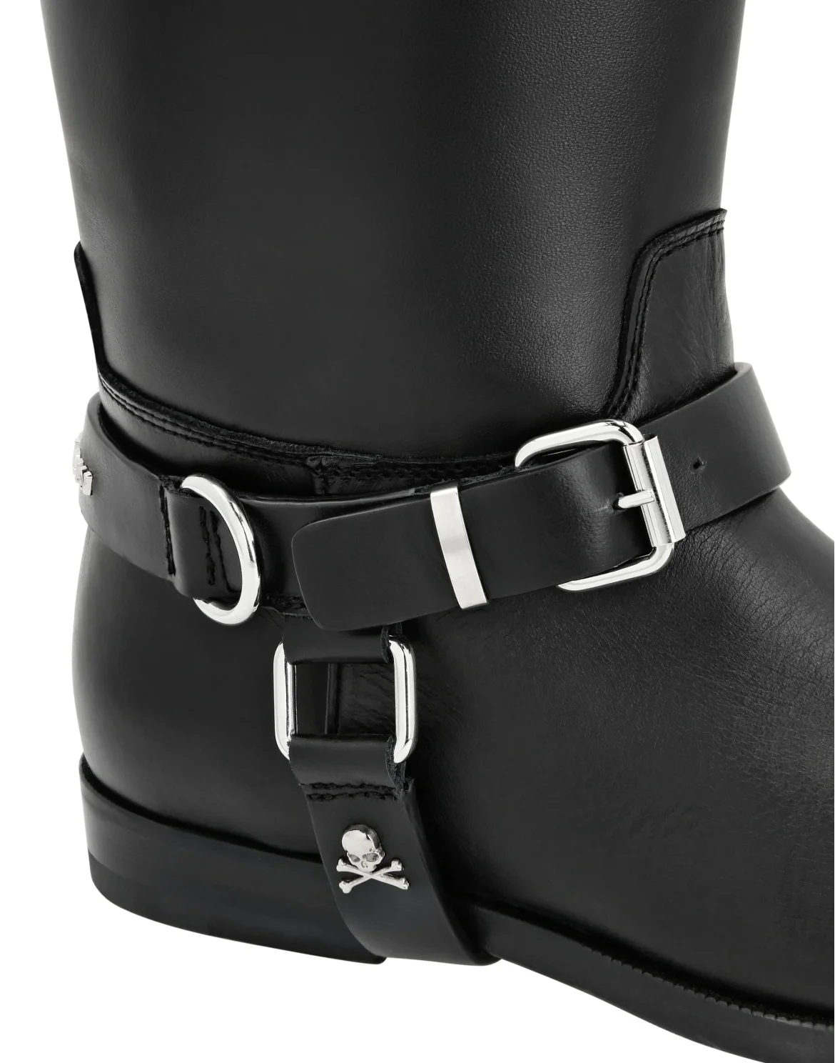 Patent Leather Boots High Flat, цвет: Черный