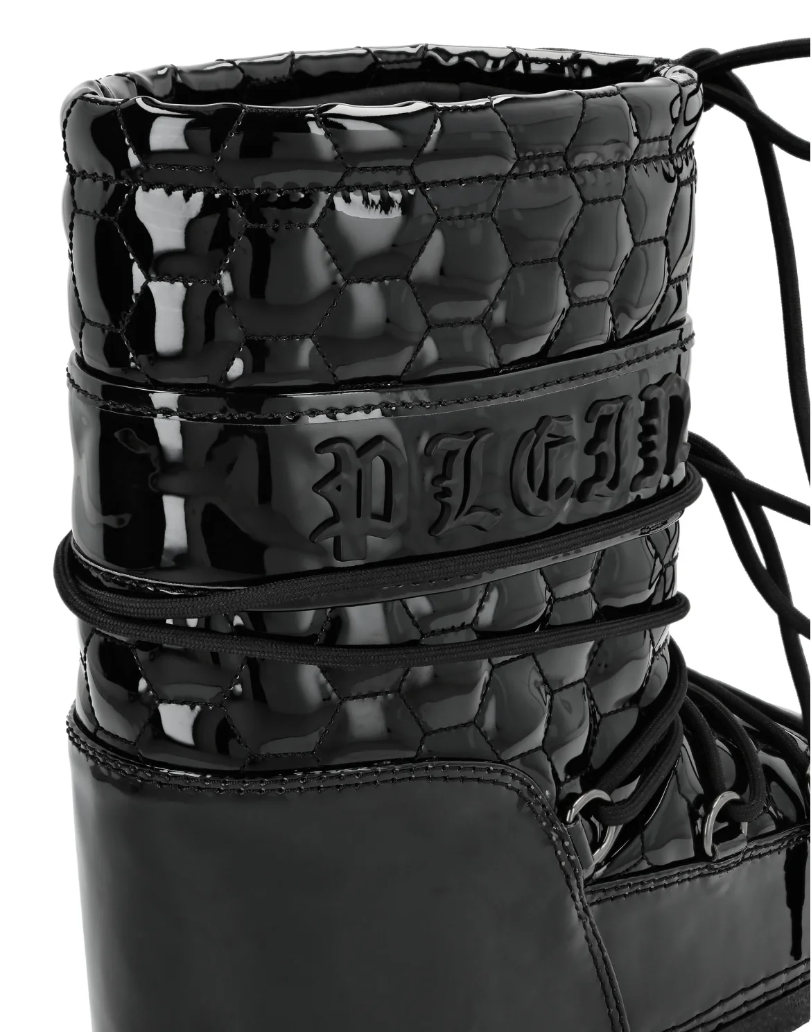 Eco Leather Snow Boots Gothic Plein, цвет: Черный