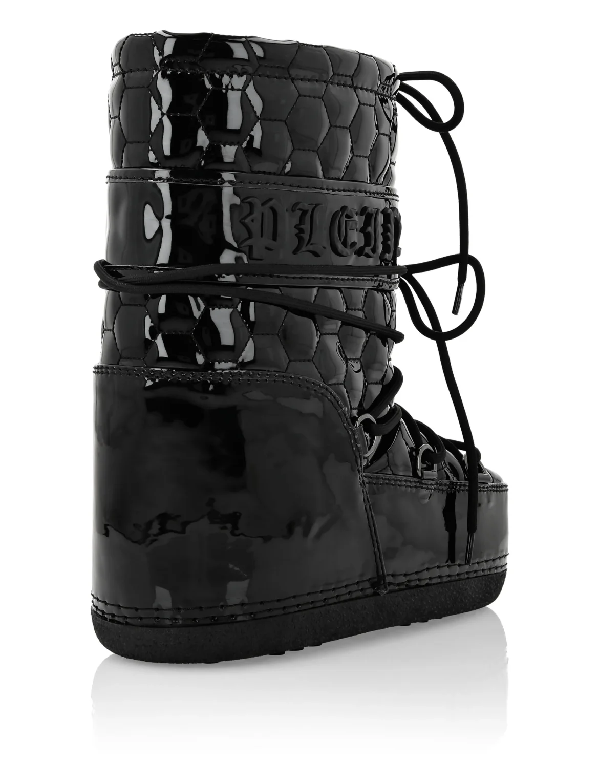 Eco Leather Snow Boots Gothic Plein, цвет: Черный