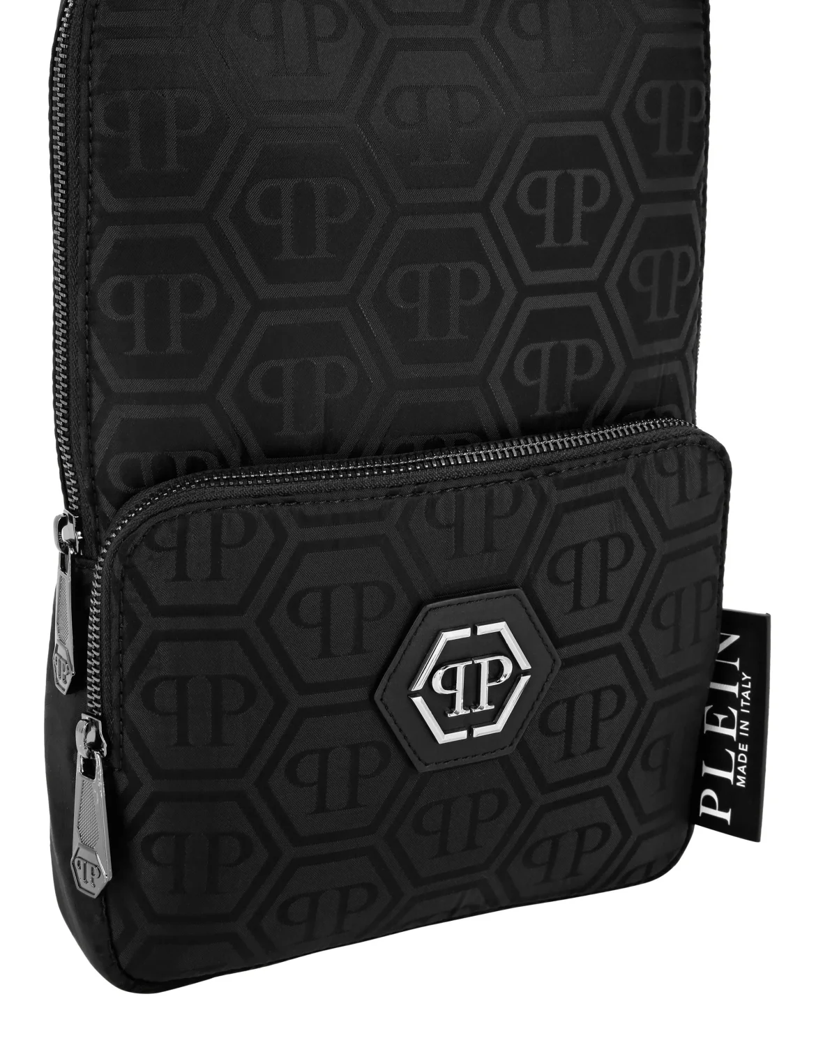 Nylon Jacquard Cross Body Monogram, цвет: Черный