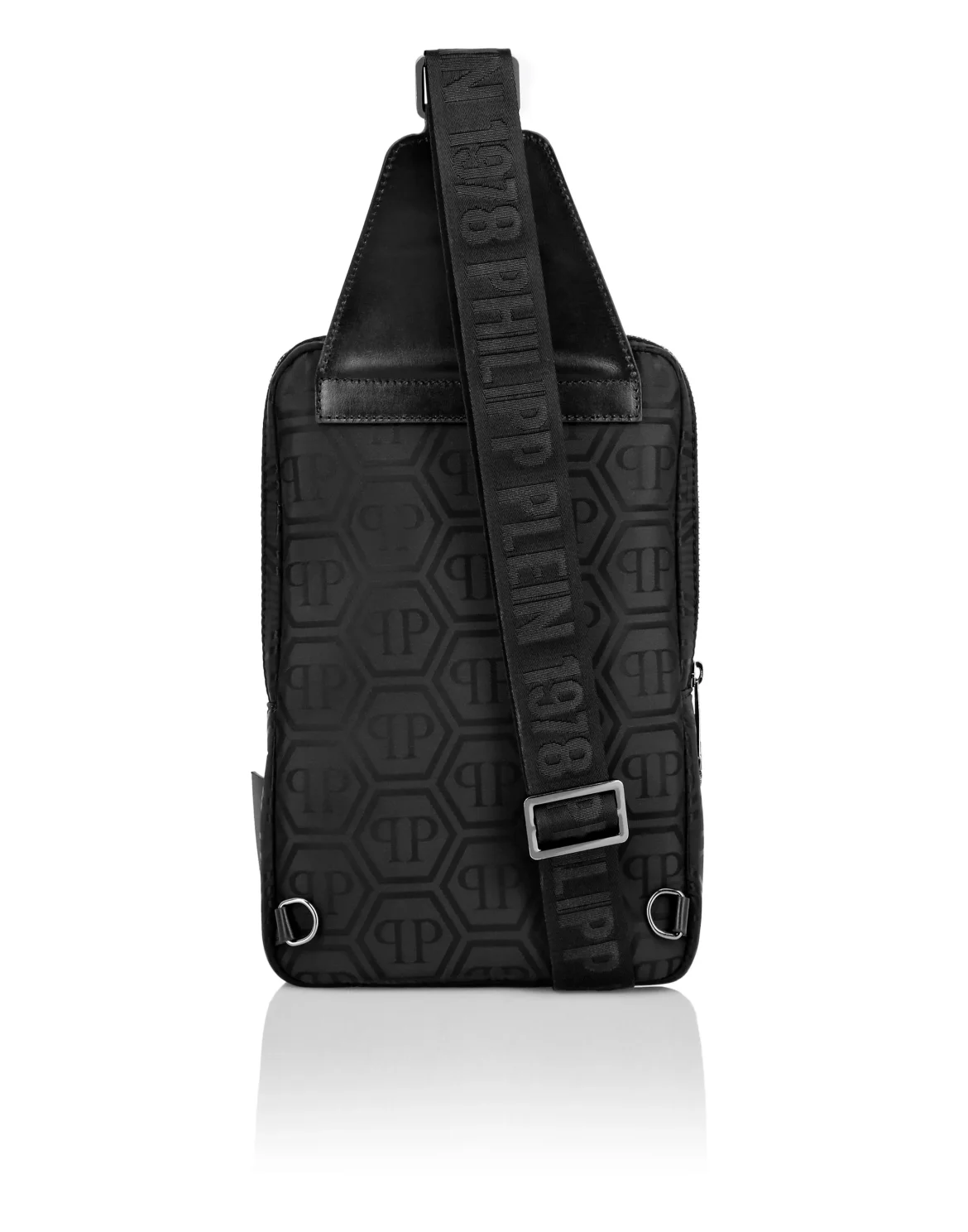 Nylon Jacquard Cross Body Monogram, цвет: Черный