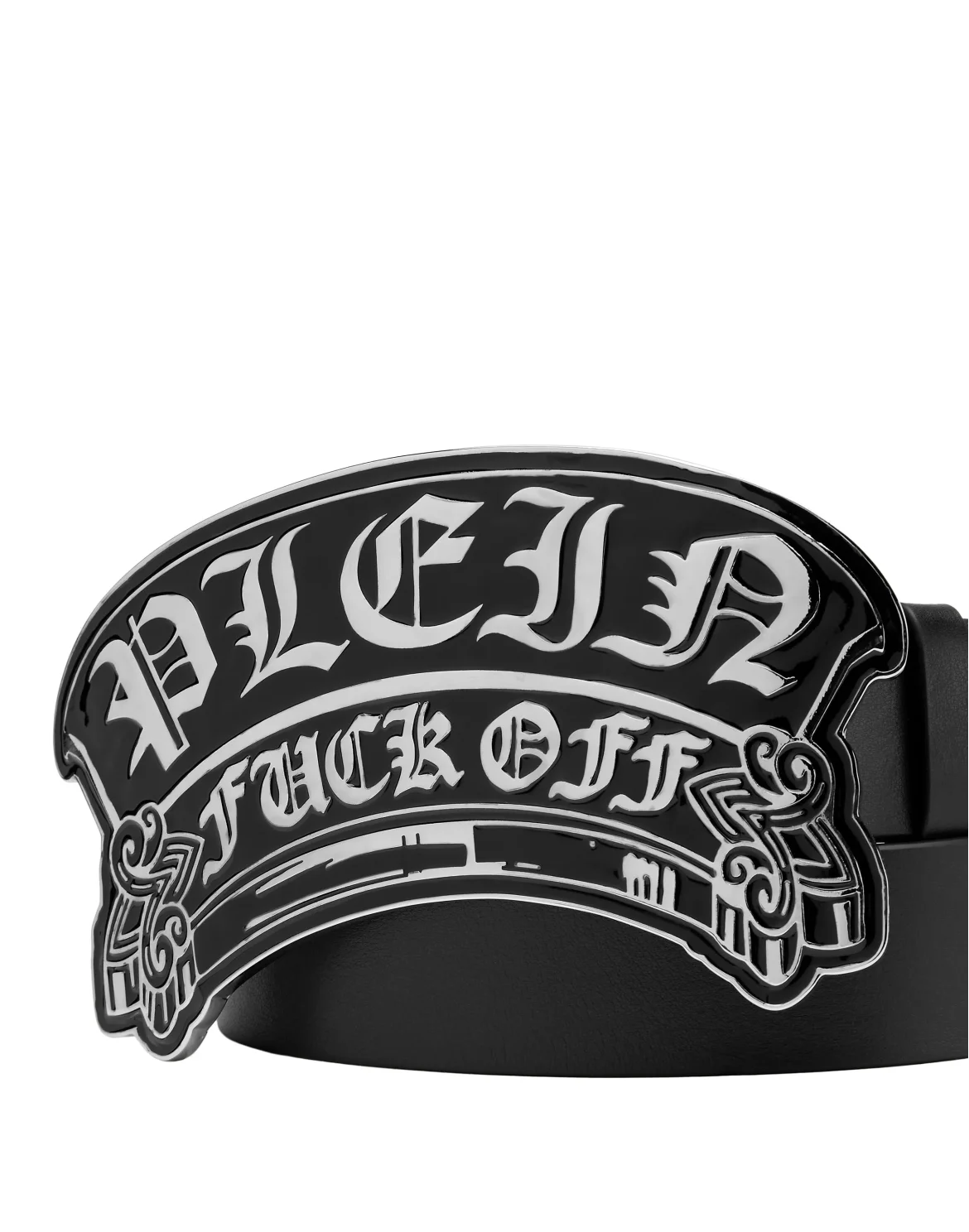 Calf Skin Leather Belt, цвет: Черный