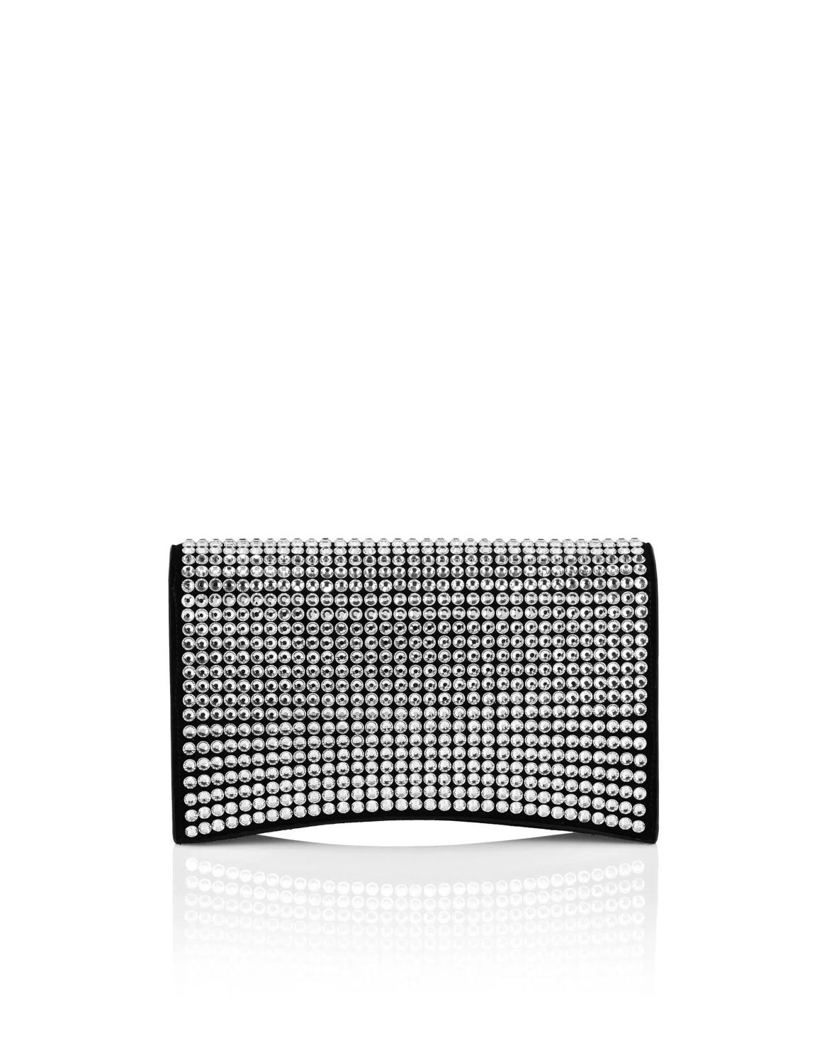 Suede Crystal Clutch Shoulder Bag Crystal, цвет: Прозрачный