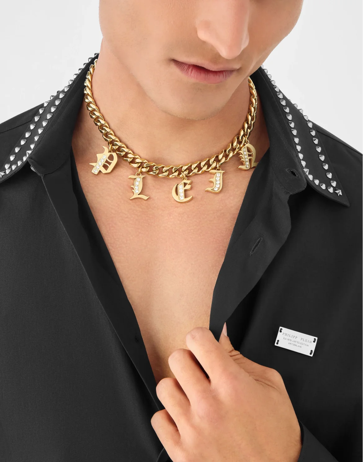 Necklace Lettering, цвет: Золотой