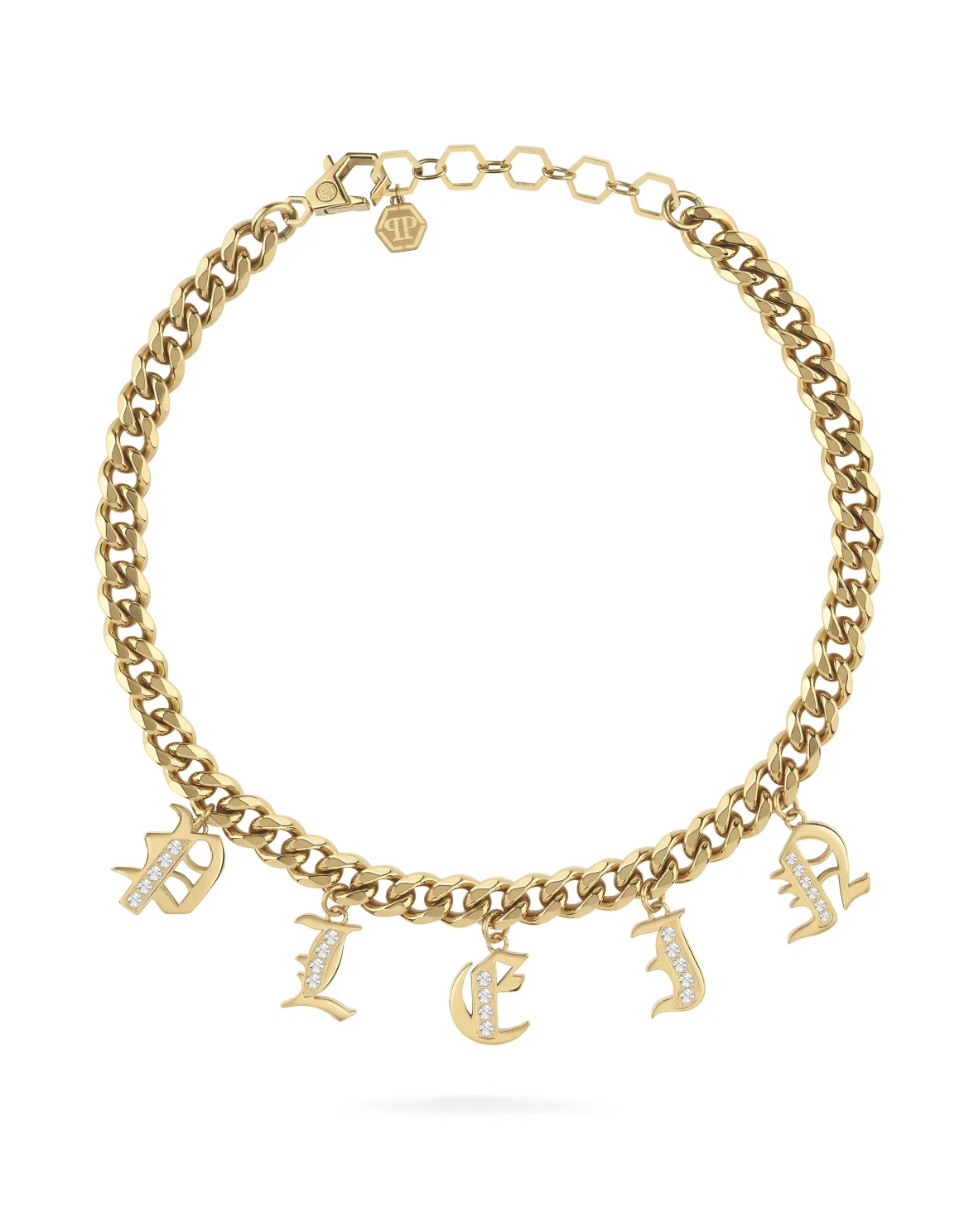 Necklace Lettering, цвет: Золотой
