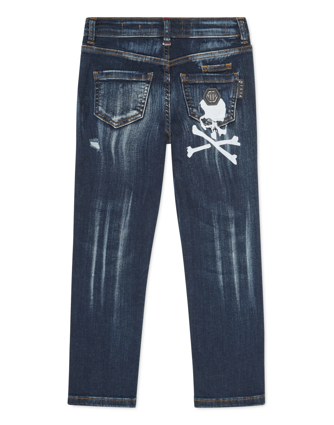 Super Straight Cut Trousers Skull&Bones, цвет: Синий