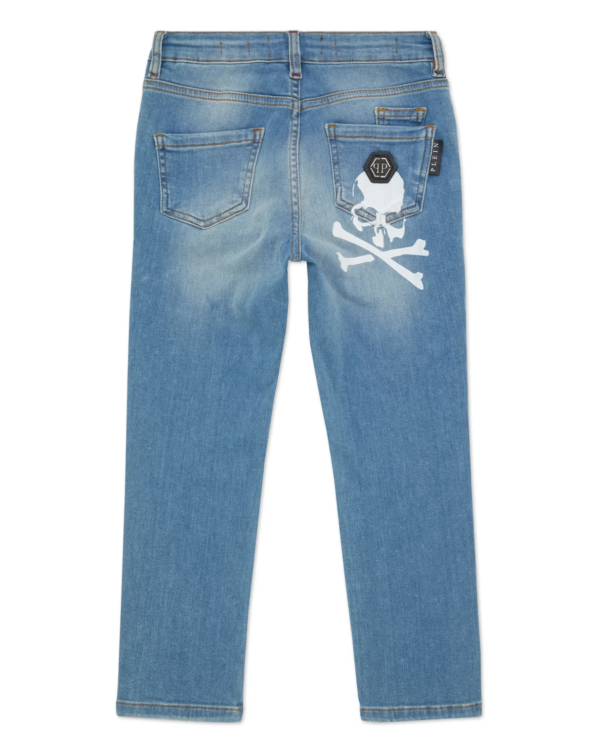 Super Straight Cut Trousers Skull&Bones, цвет: Синий