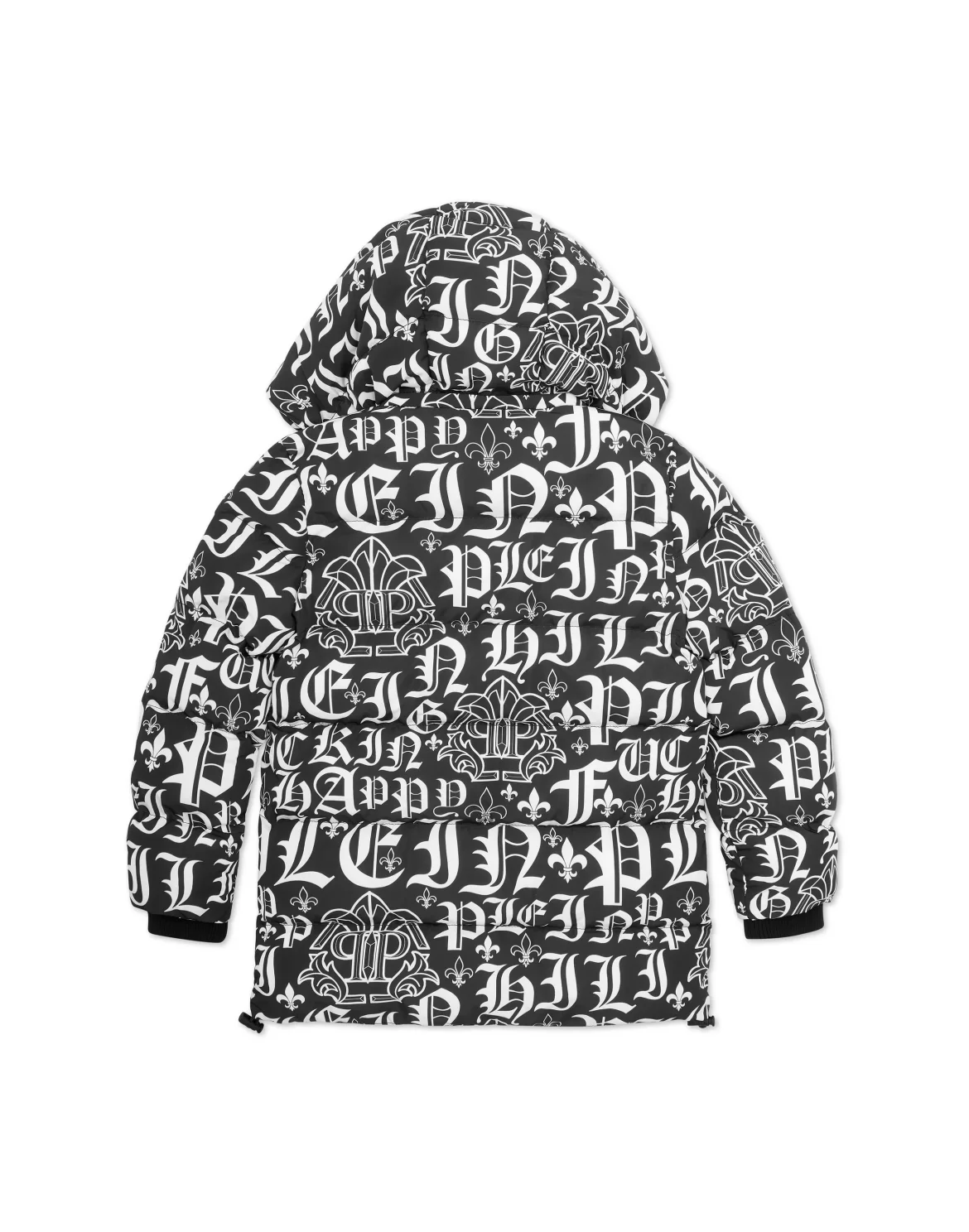 Puffer Jacket Parka Gothic Plein, цвет: Черный