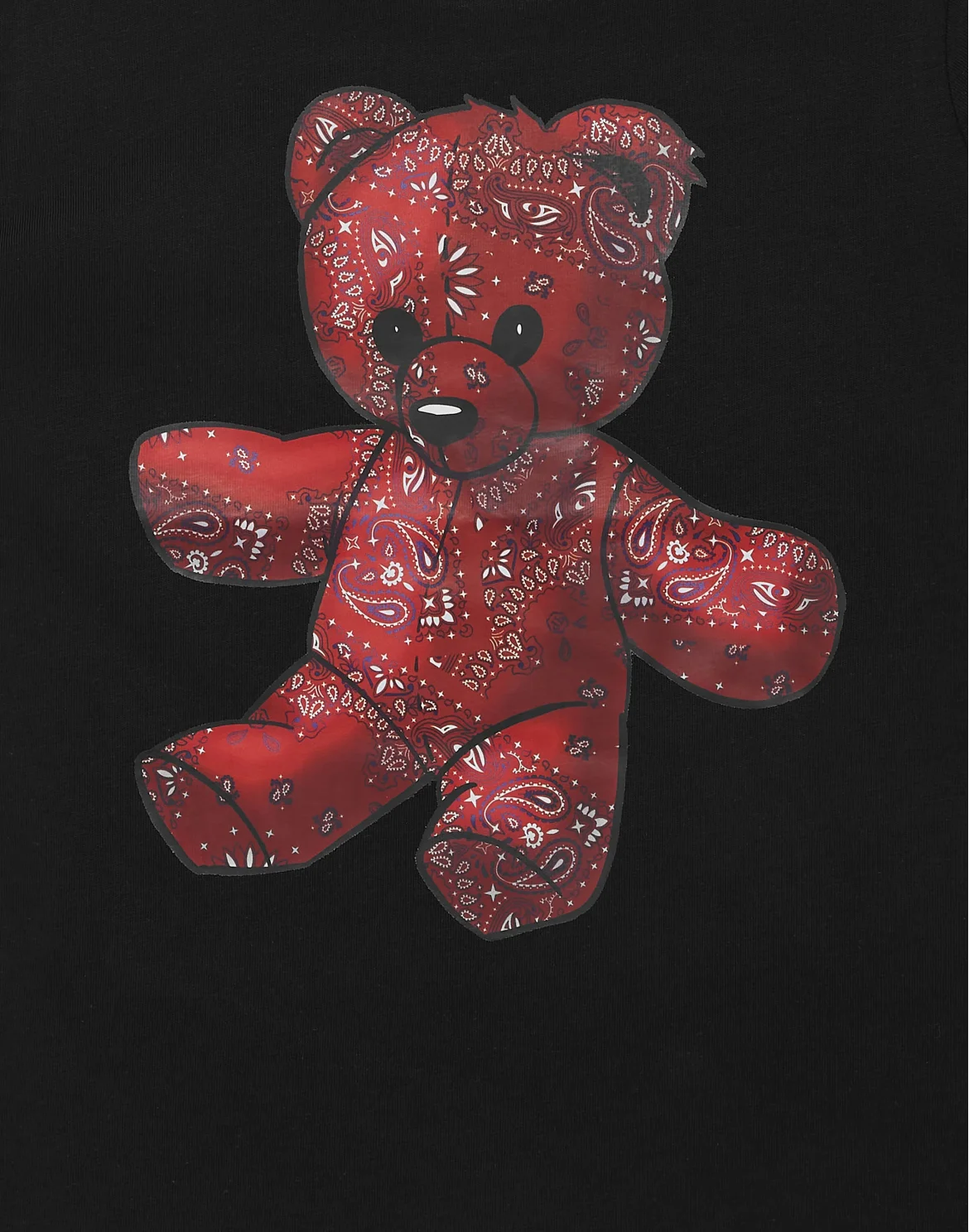 T-shirt Round Neck SS Teddy Bear, цвет: Черный