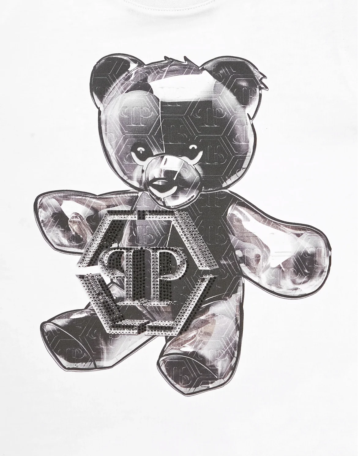 T-shirt Round Neck SS Teddy Bear, цвет: Белый