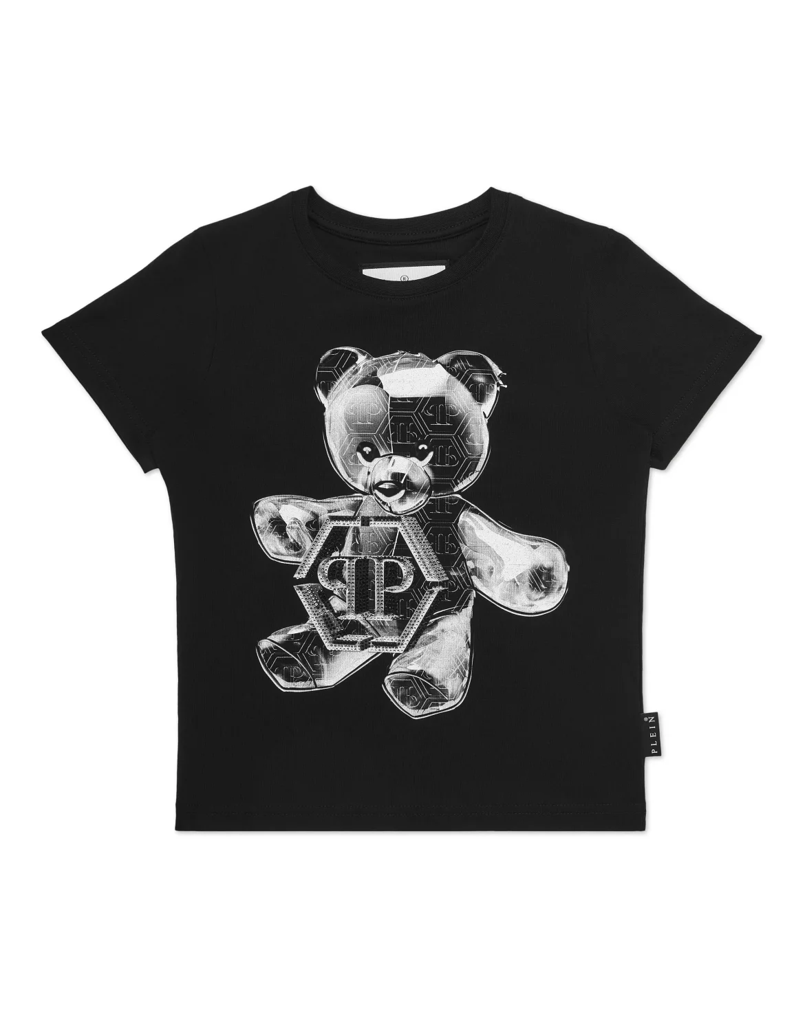 T-shirt Round Neck SS Teddy Bear, цвет: Черный