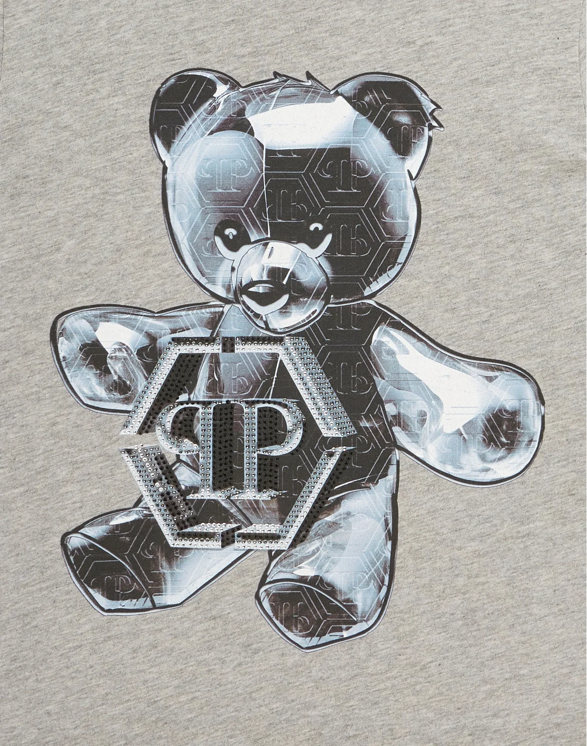 T-shirt Round Neck SS Teddy Bear, цвет: Серый