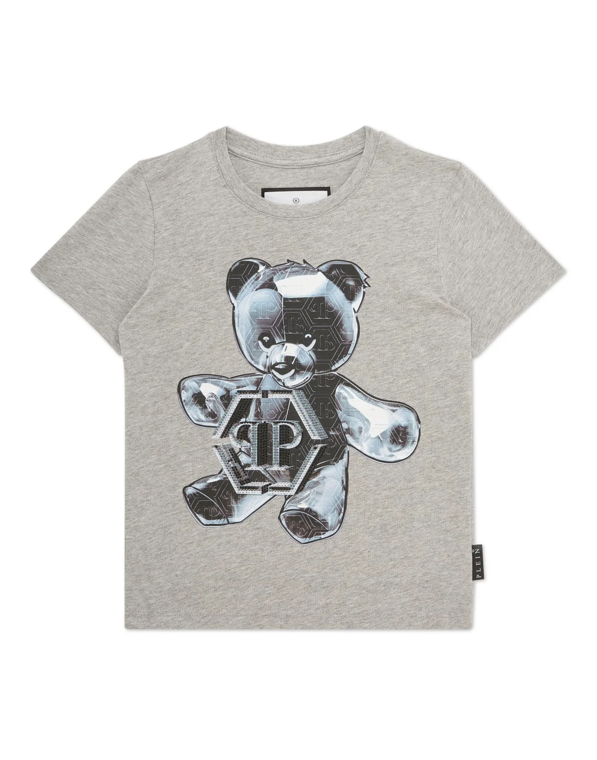 T-shirt Round Neck SS Teddy Bear, цвет: Серый