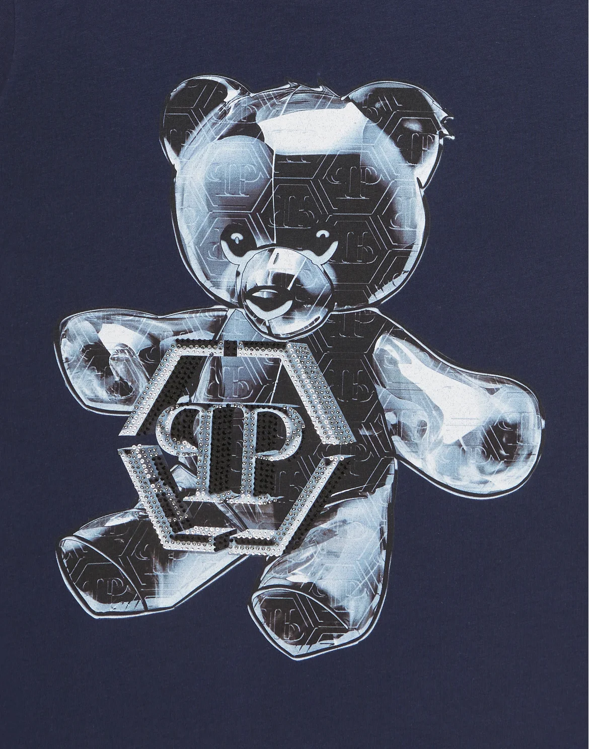 T-shirt Round Neck SS Teddy Bear, цвет: Синий