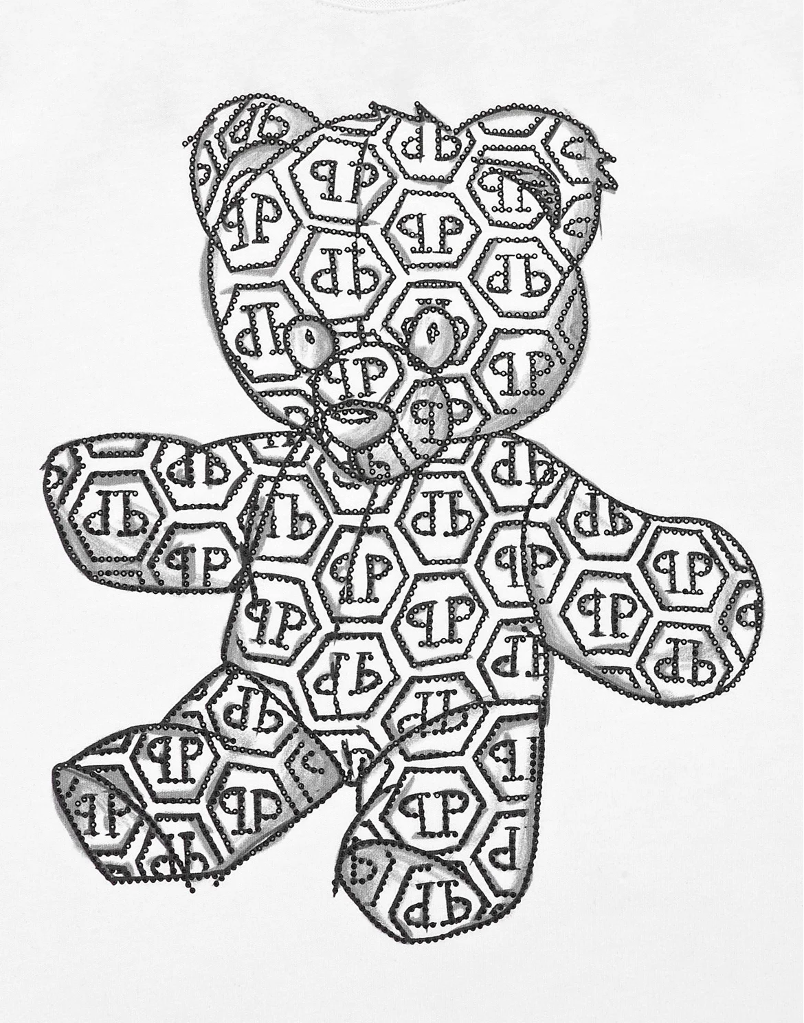 T-shirt Round Neck SS Teddy Bear, цвет: Белый