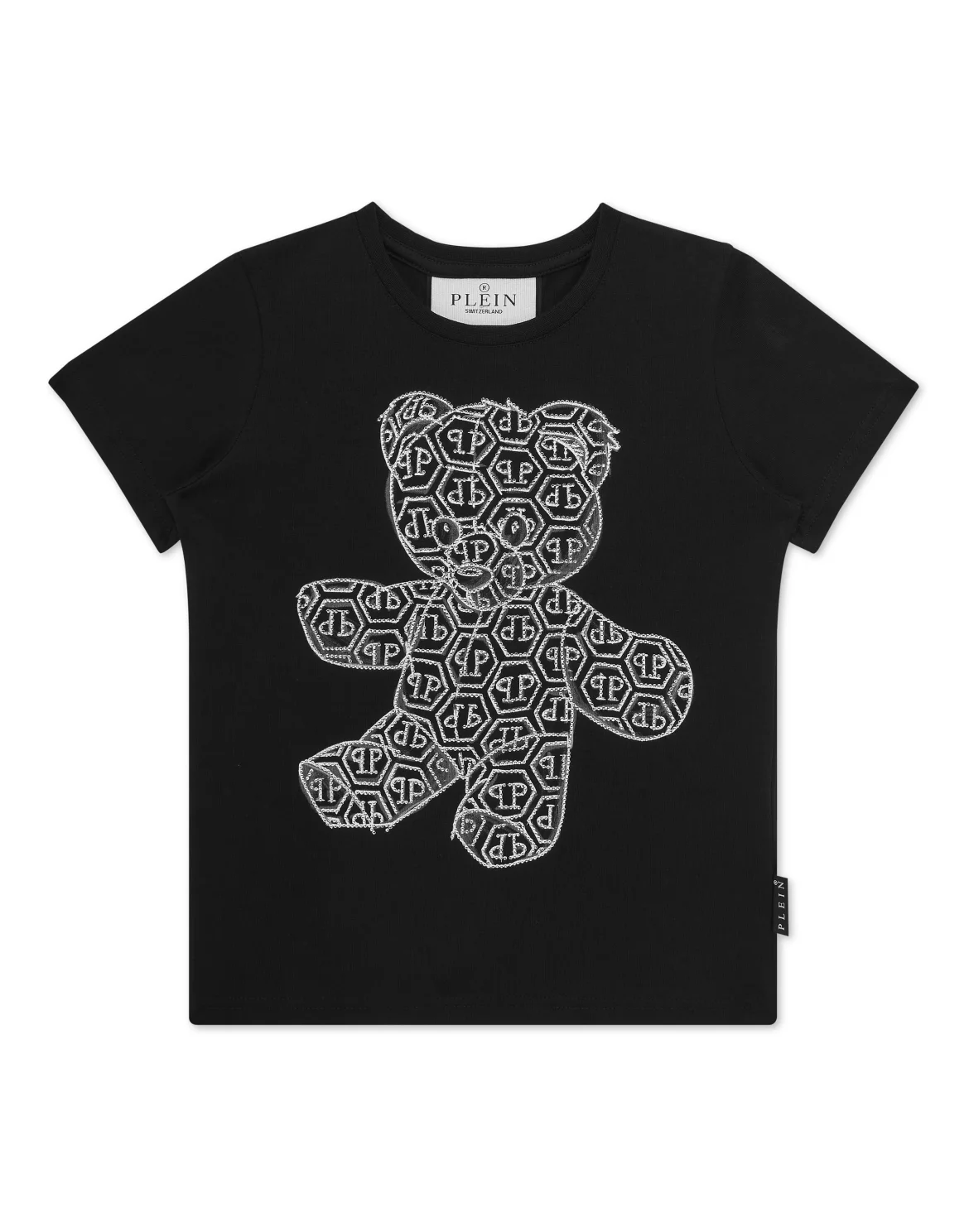 T-shirt Round Neck SS Teddy Bear, цвет: Черный