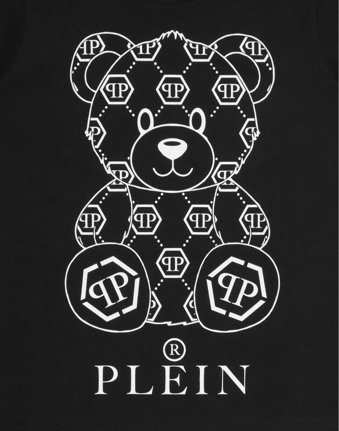 T-shirt Round Neck SS Teddy Bear, цвет: Черный