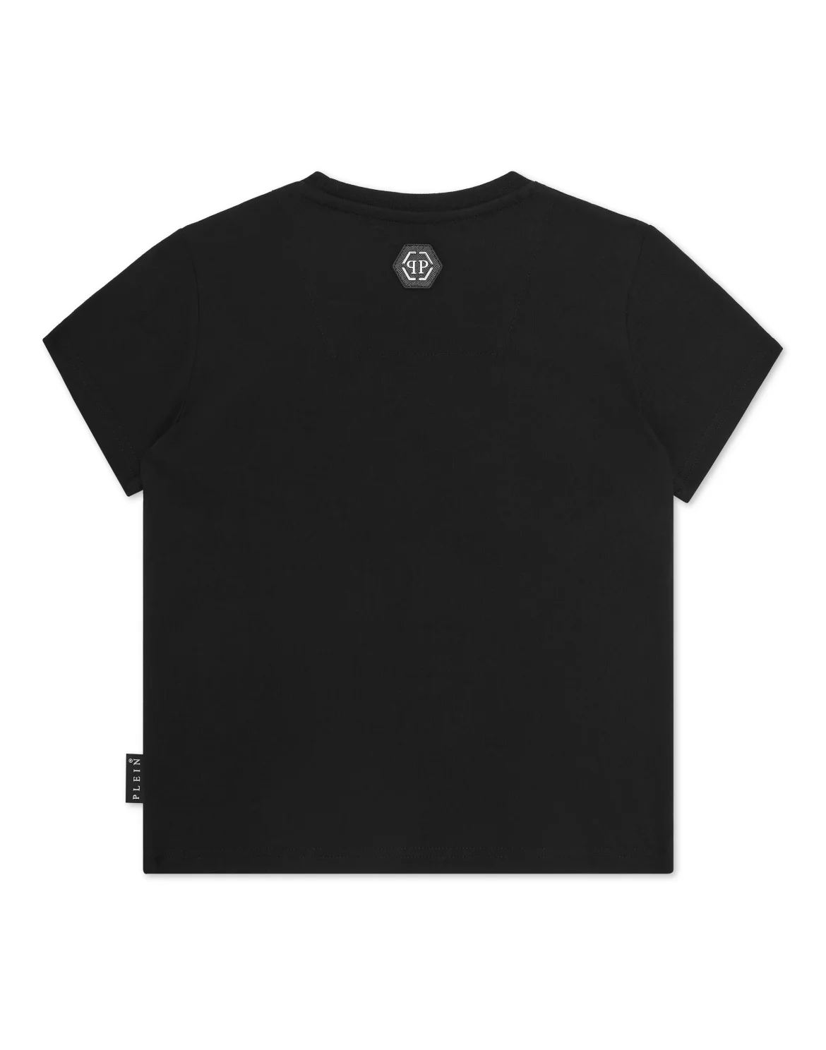 T-shirt Round Neck SS Strass Monogram, цвет: Черный